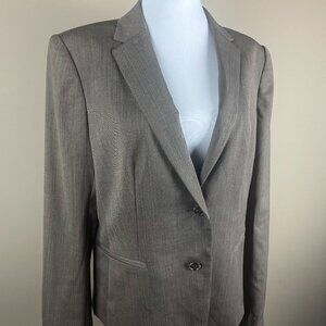 Ann Taylor NWT Blazer Jacket Size 10 Tan/Brown with Olive Hue, Single Breasted